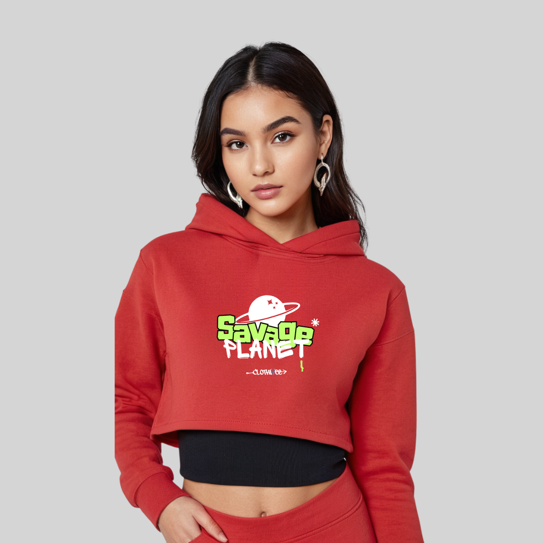 Savage Planet Women’s Crop Hoodie