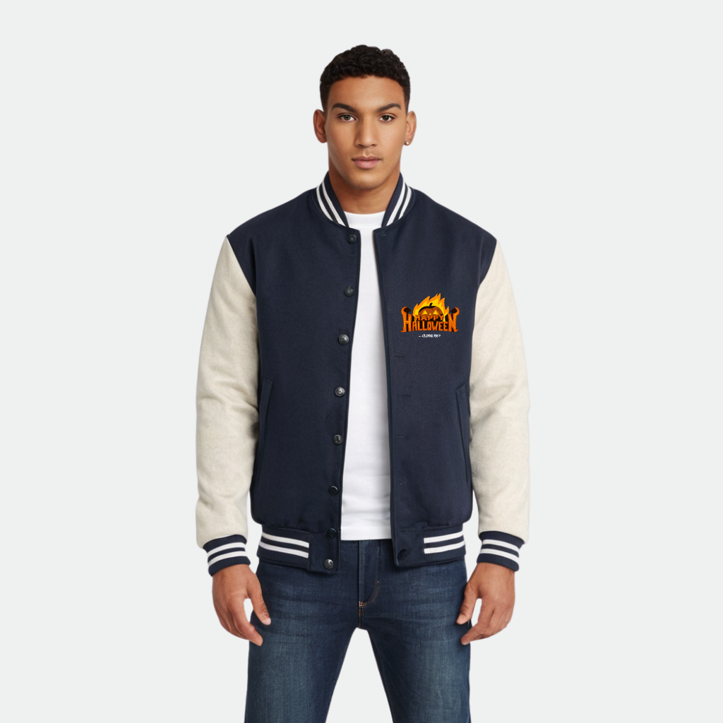 Clothivee Haunted Night Varsity Jacket