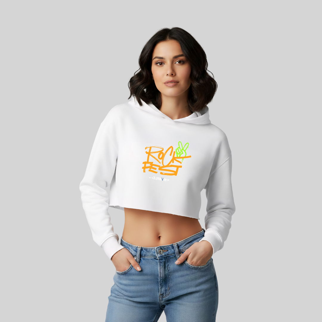 Rock Fest Women’s Crop Hoodie