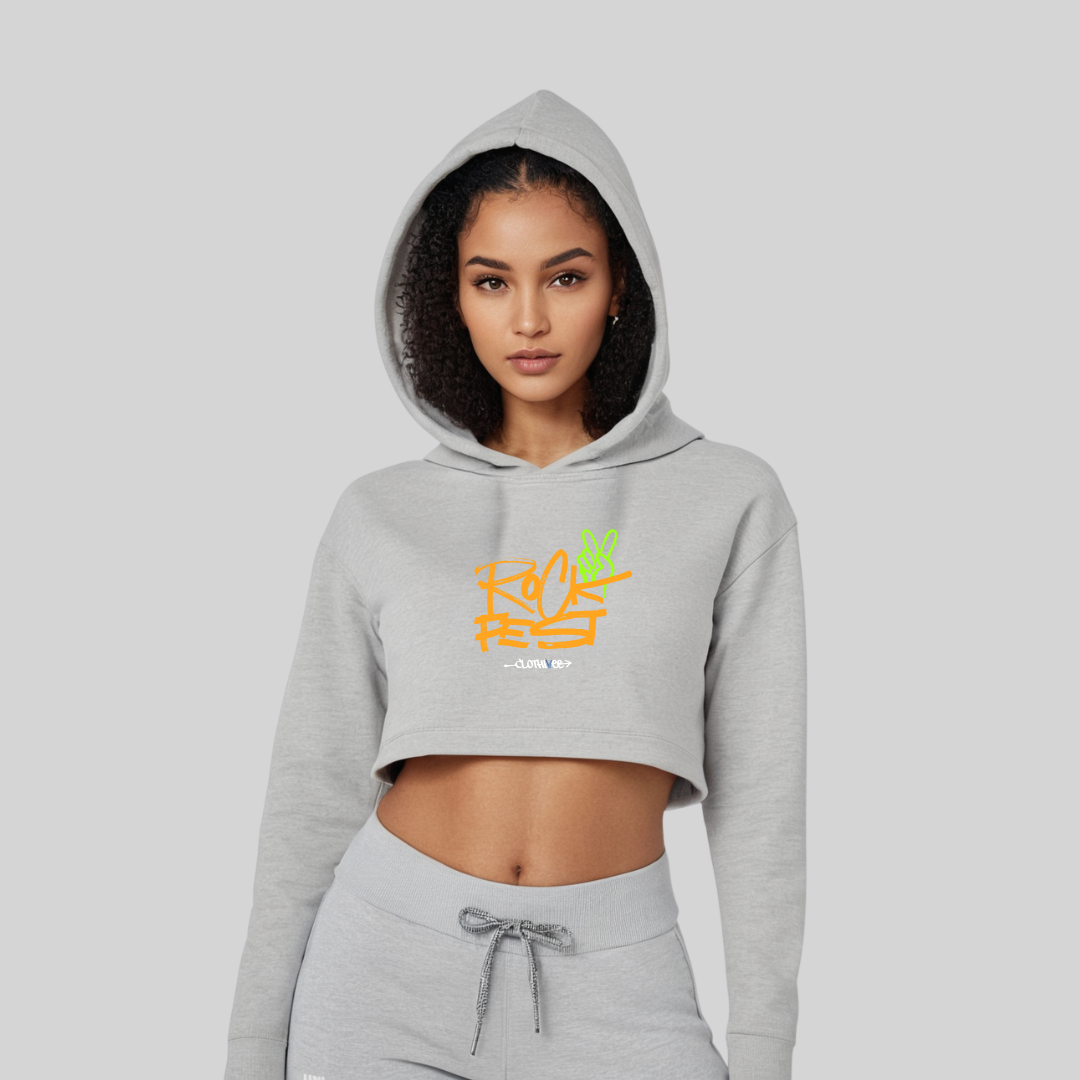 Rock Fest Women’s Crop Hoodie