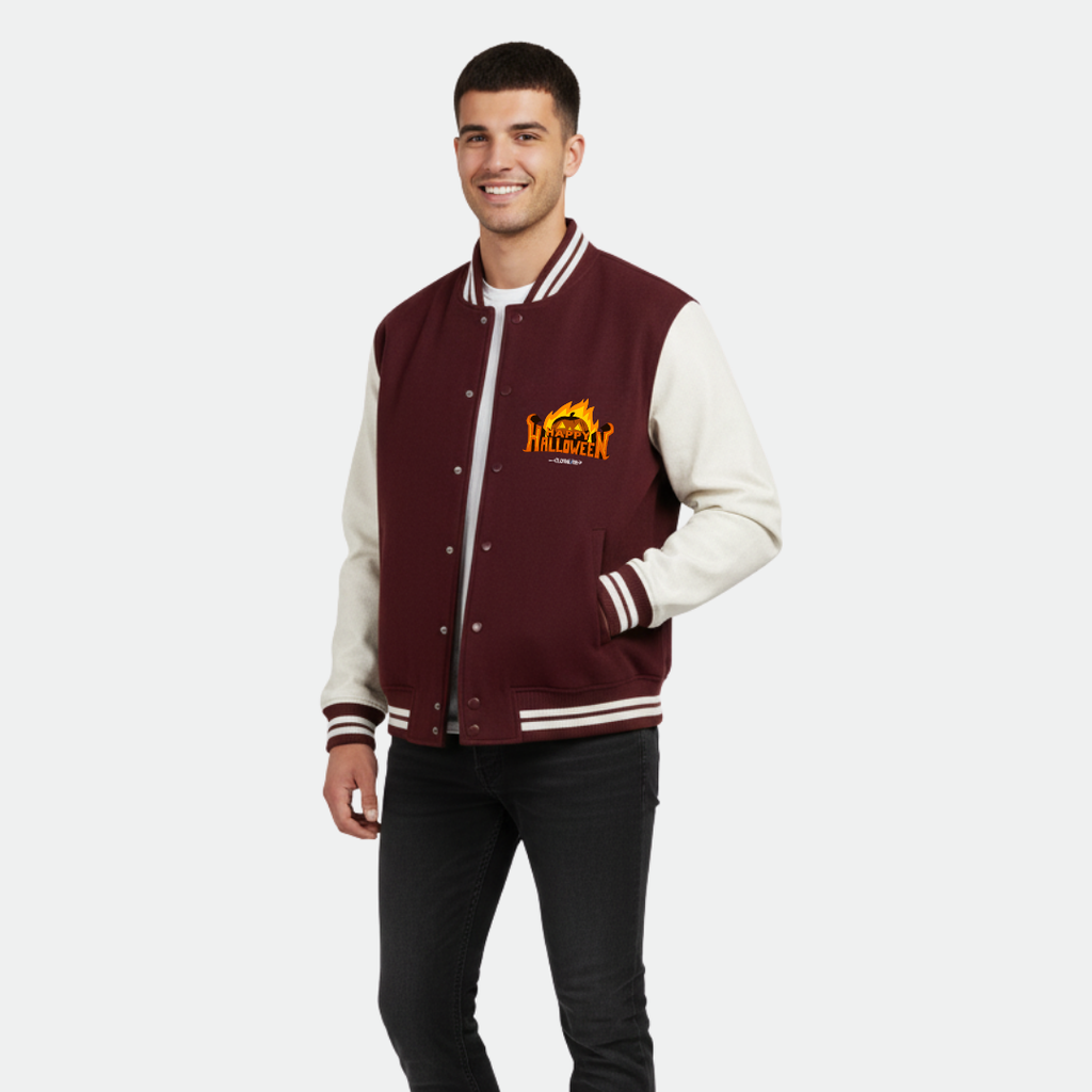Clothivee Haunted Night Varsity Jacket