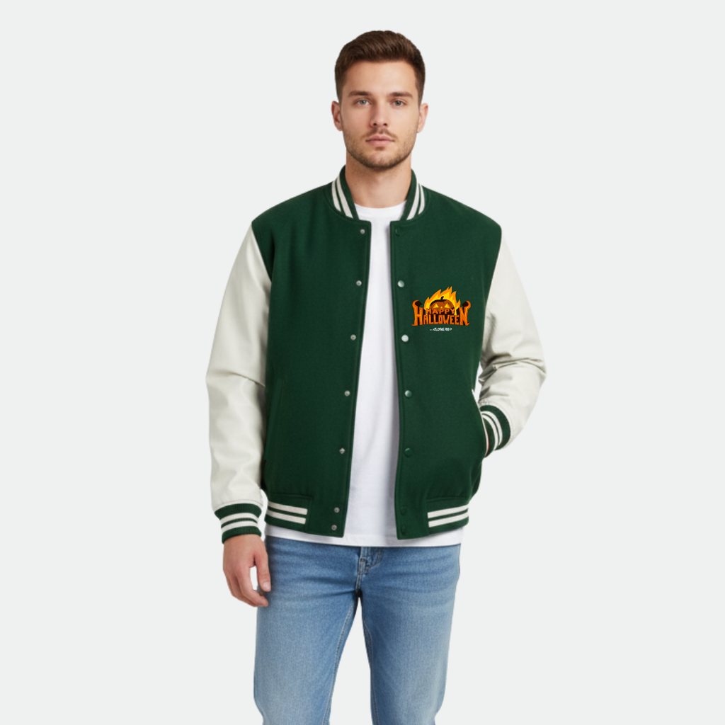 Clothivee Haunted Night Varsity Jacket