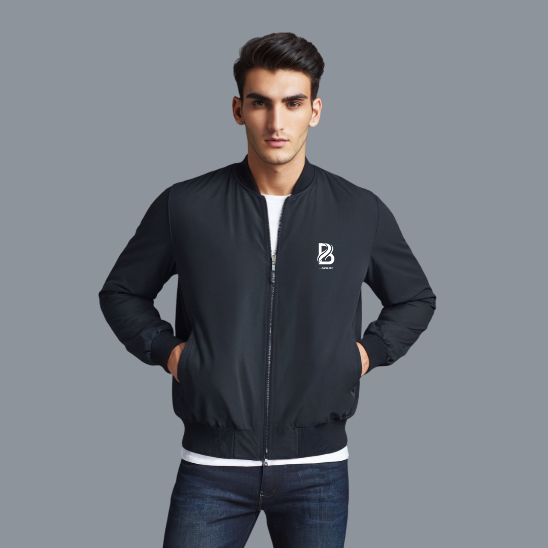 Clothivee Monogram Minimal Bomber Jacket