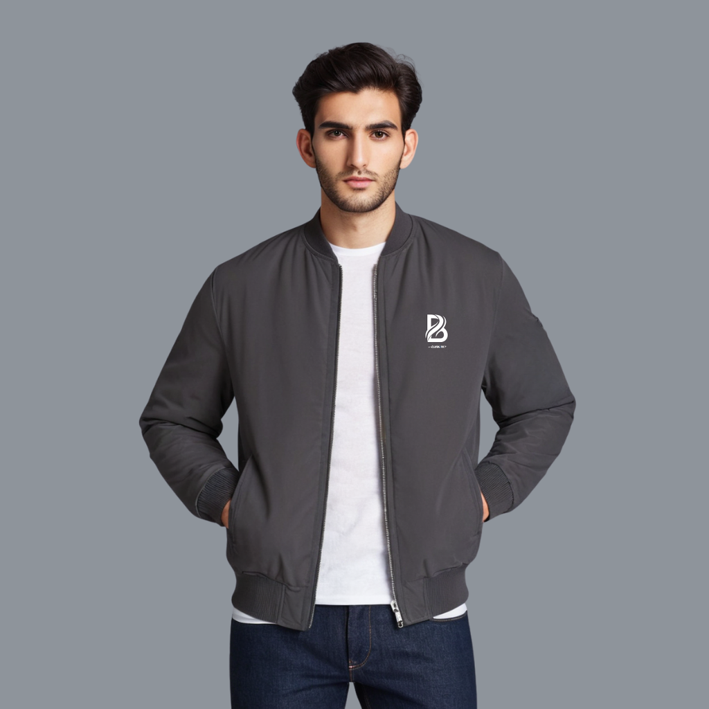 Clothivee Monogram Minimal Bomber Jacket