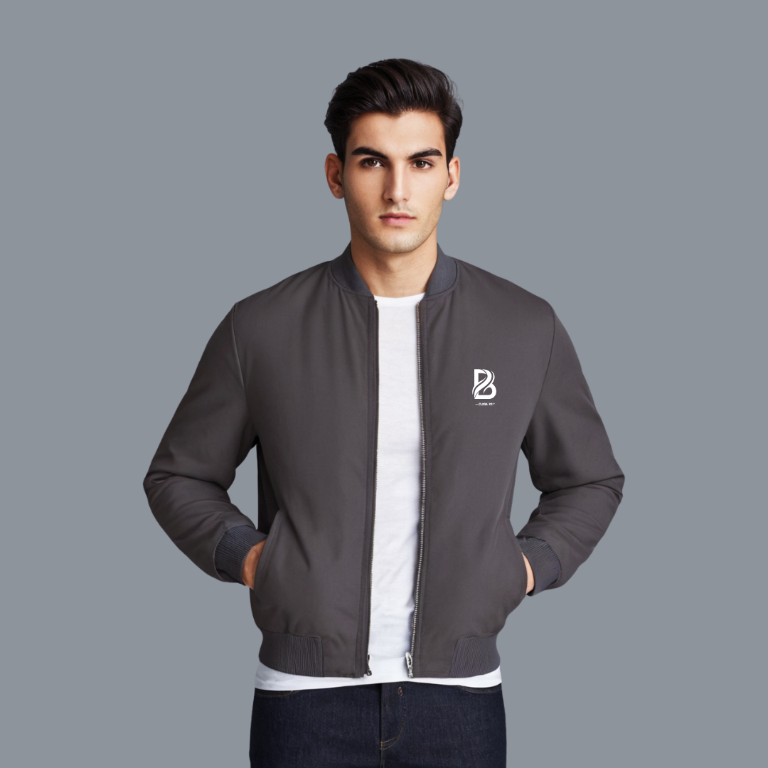 Clothivee Monogram Minimal Bomber Jacket