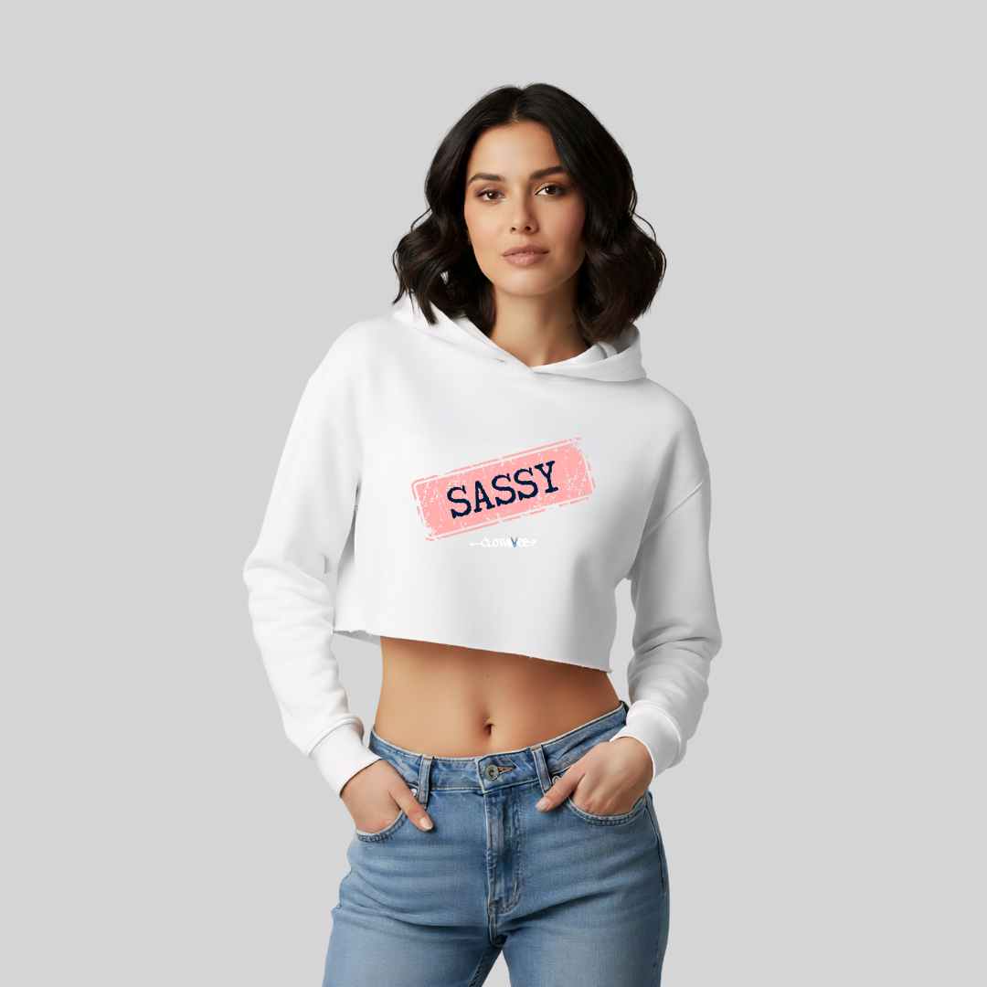 Sassy Women’s Crop Hoodie