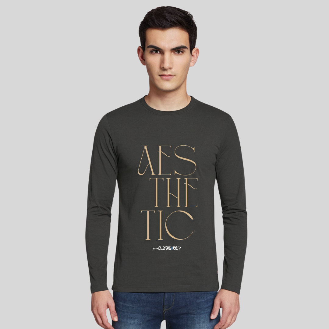 Clothivee Modern Aesthetic Full Sleeves T-shirt