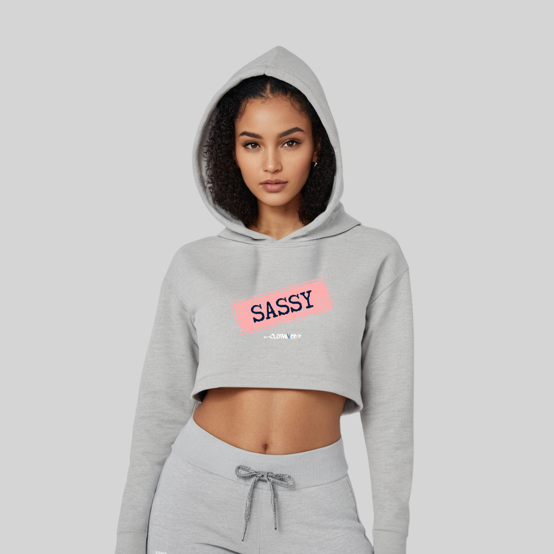 Sassy Women’s Crop Hoodie