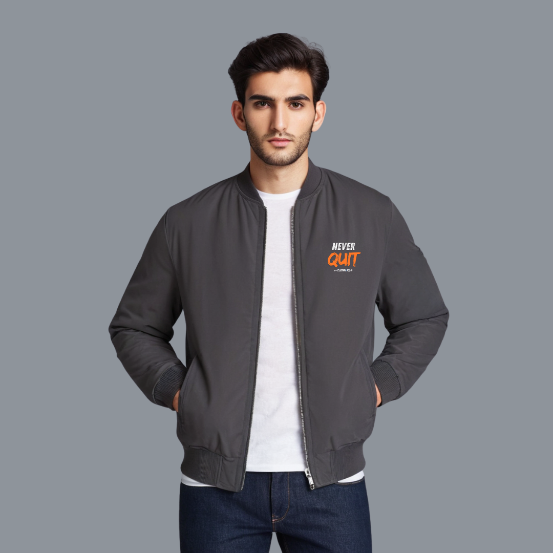 Clothivee Never Quit Bomber Jacket