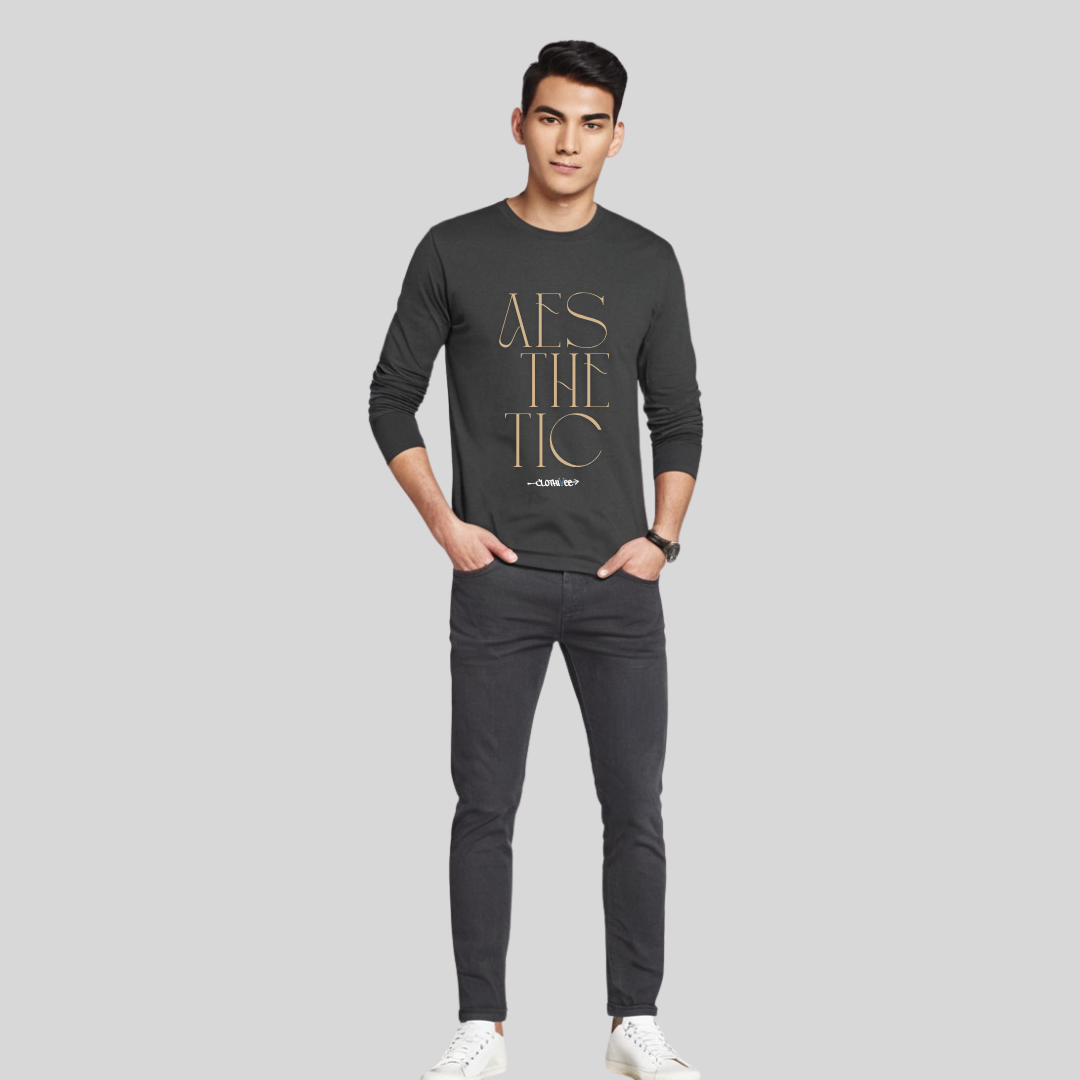 Clothivee Modern Aesthetic Full Sleeves T-shirt
