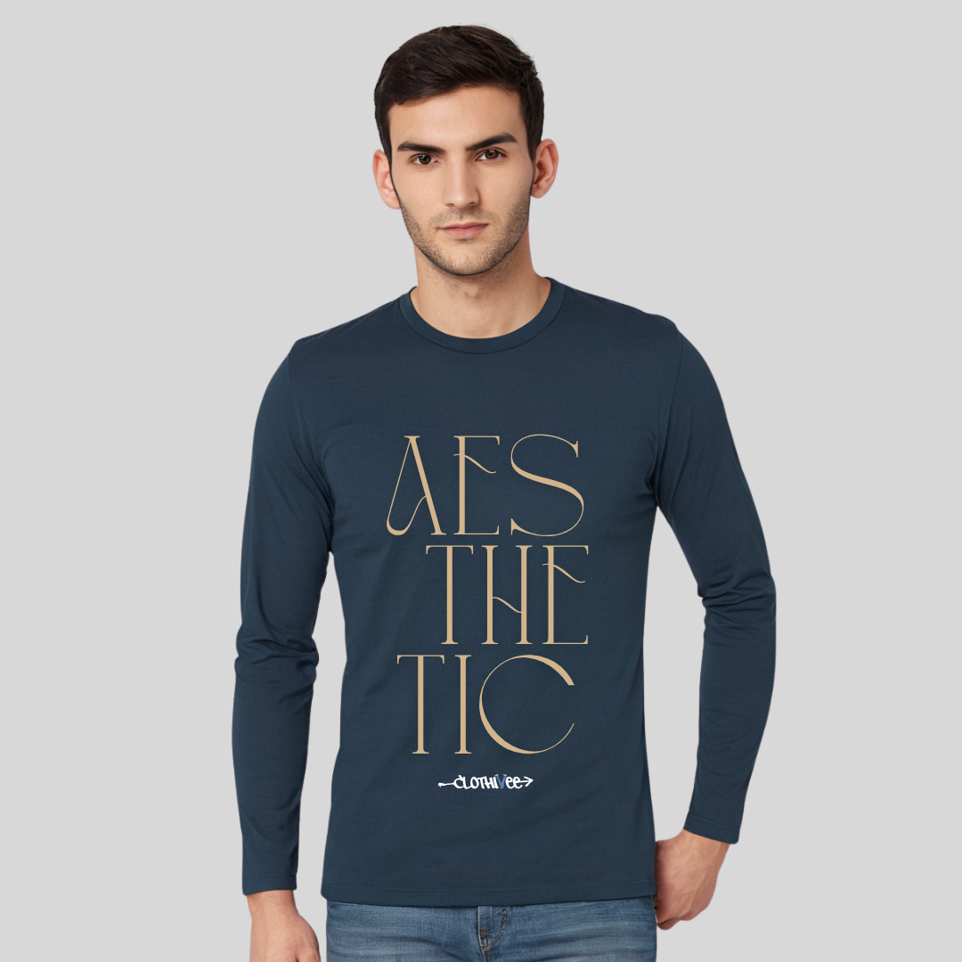Clothivee Modern Aesthetic Full Sleeves T-shirt