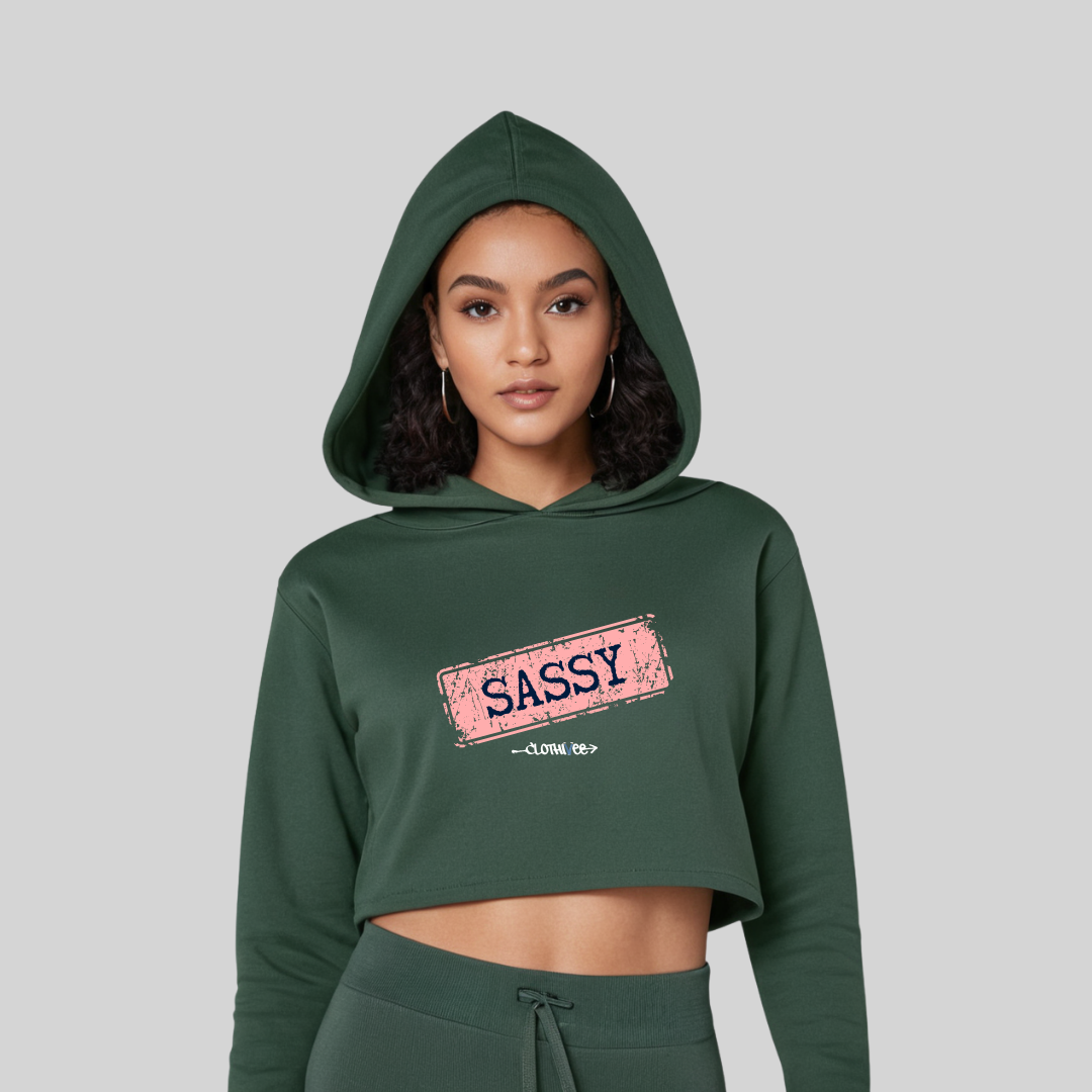 Sassy Women’s Crop Hoodie