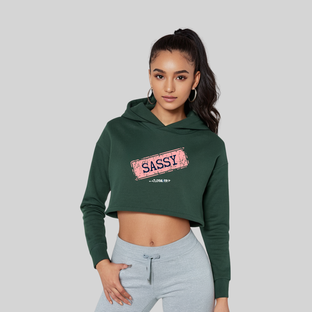 Sassy Women’s Crop Hoodie