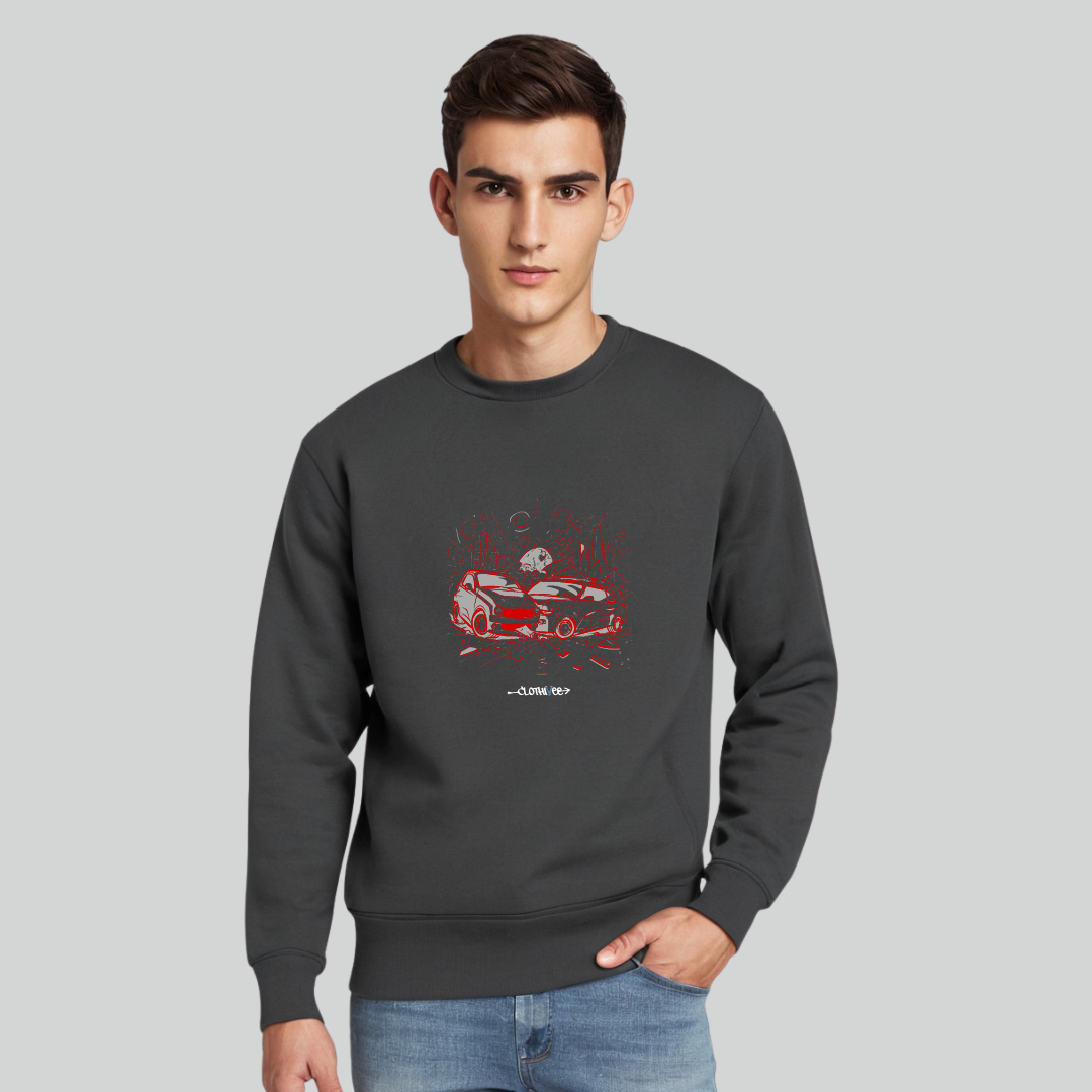 Clothivee Street Racer Crew Neck Sweatshirt
