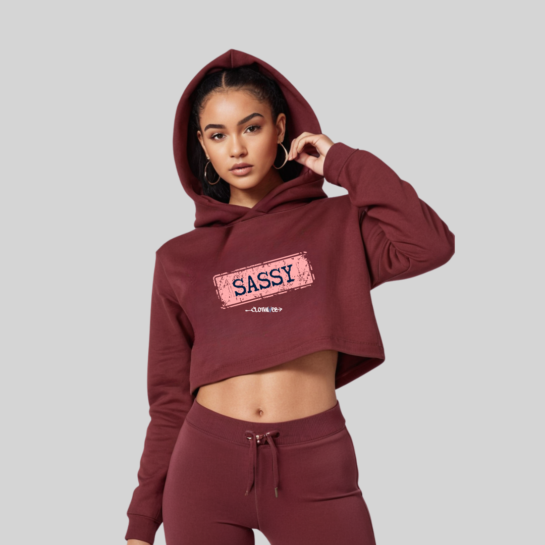 Sassy Women’s Crop Hoodie