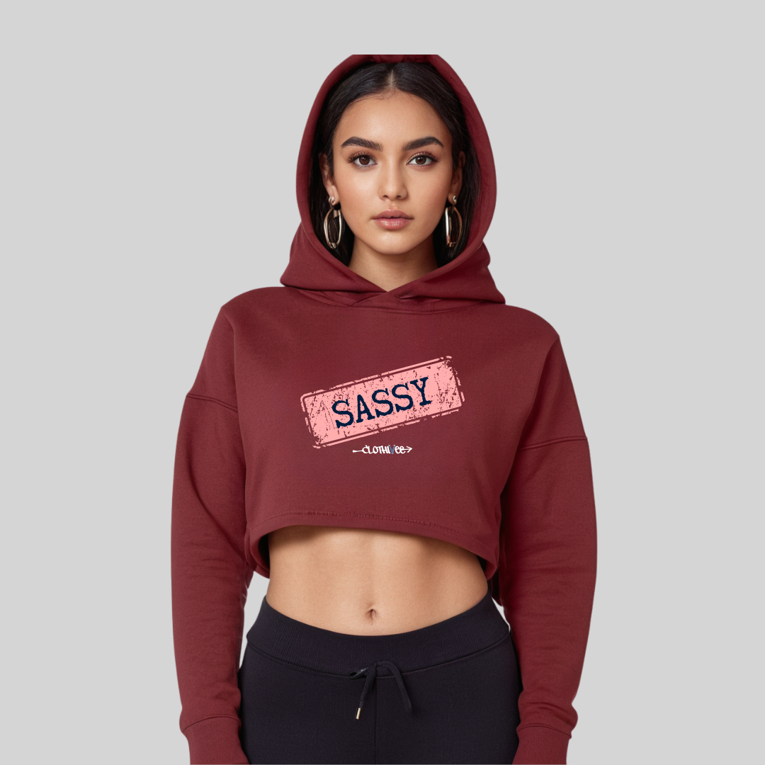 Sassy Women’s Crop Hoodie