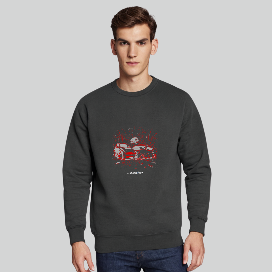 Clothivee Street Racer Crew Neck Sweatshirt