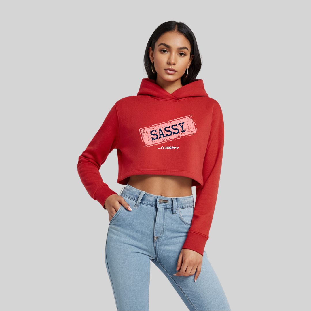 Sassy Women’s Crop Hoodie