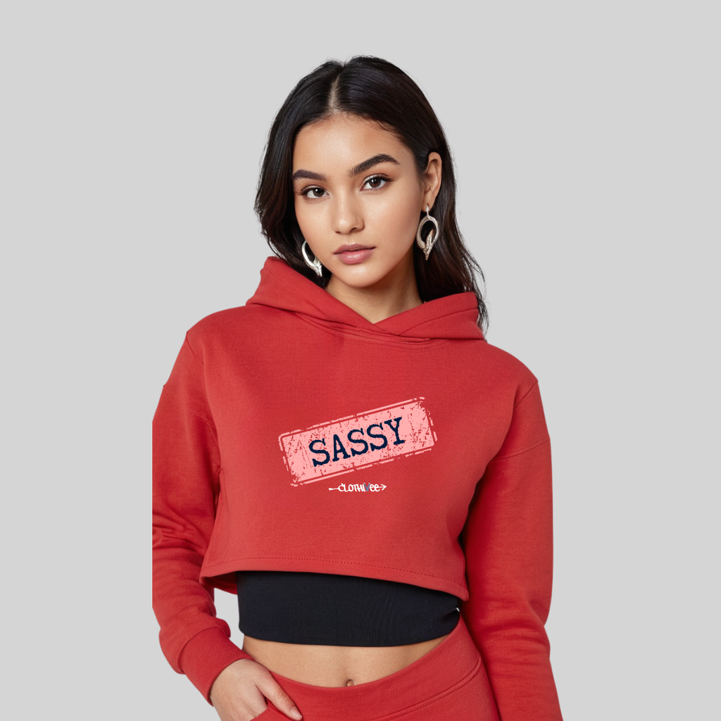 Sassy Women’s Crop Hoodie