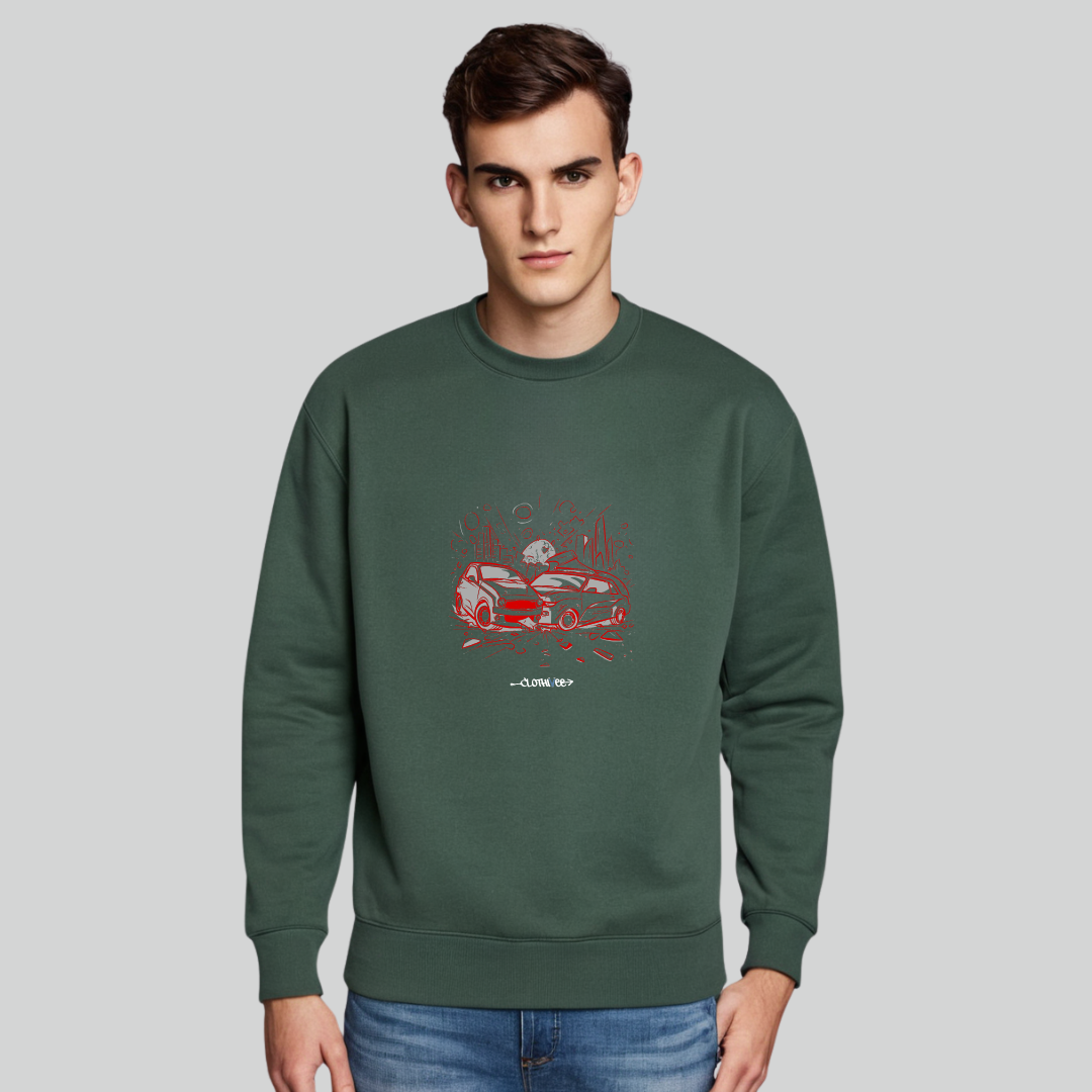 Clothivee Street Racer Crew Neck Sweatshirt