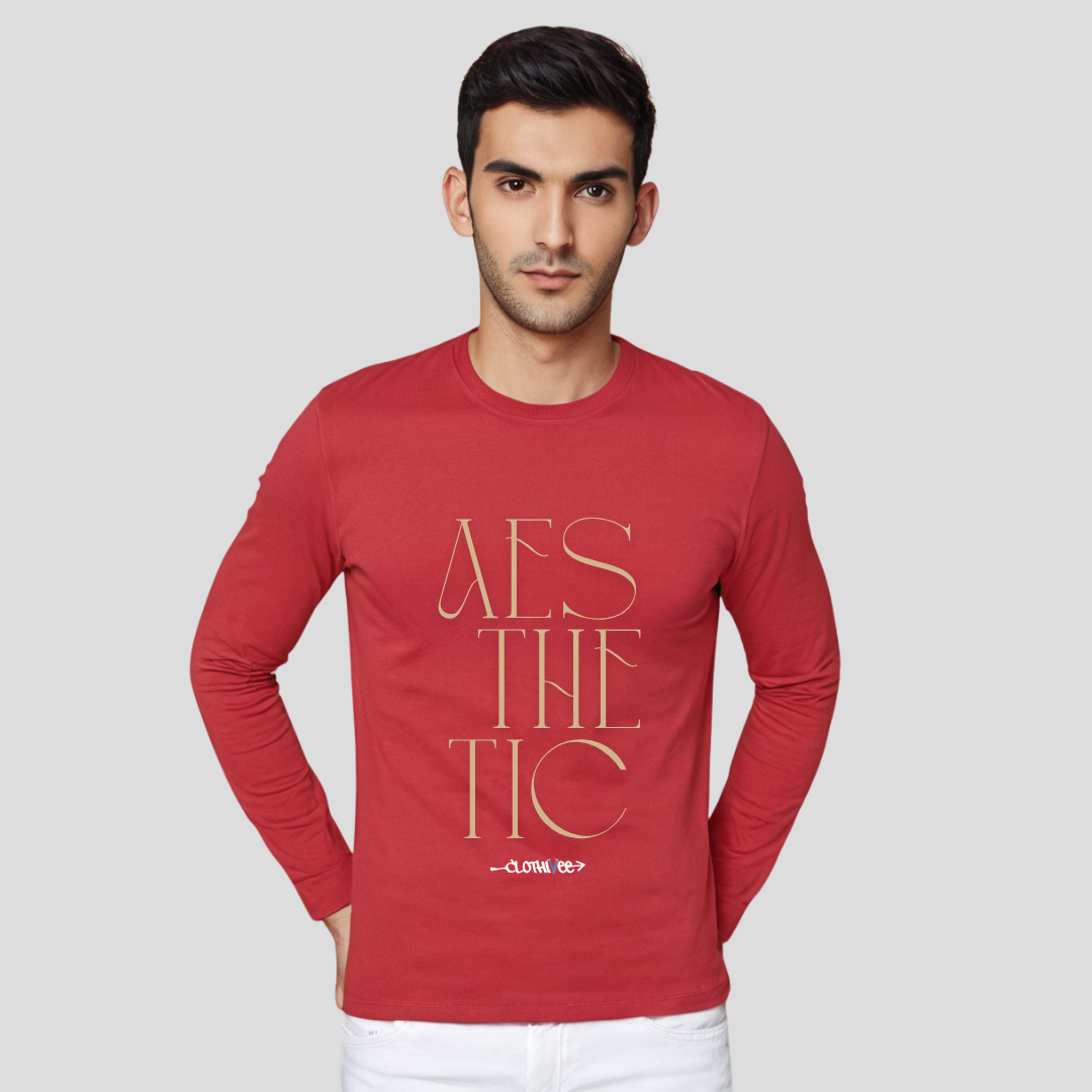 Clothivee Modern Aesthetic Full Sleeves T-shirt