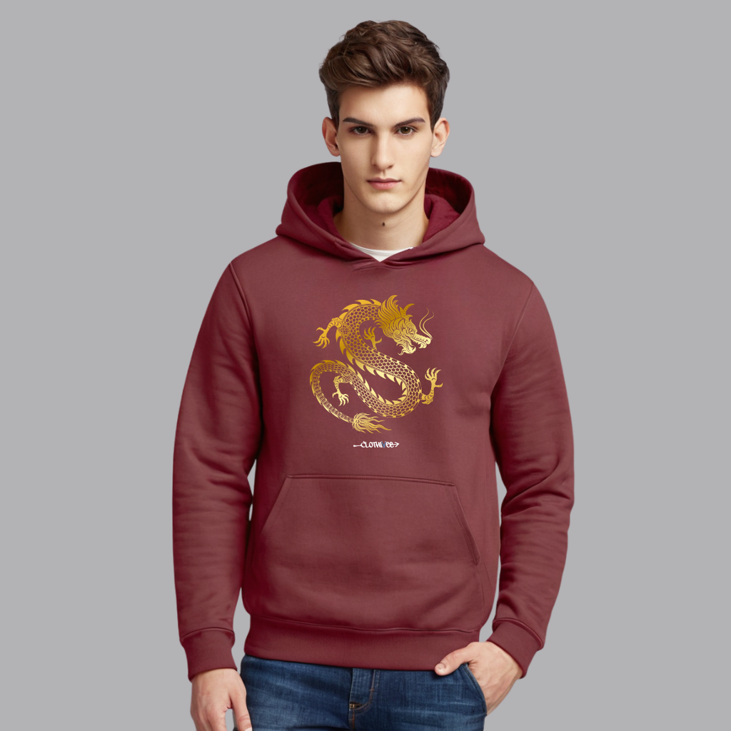 Clothivee Golden Dragon Hoodie